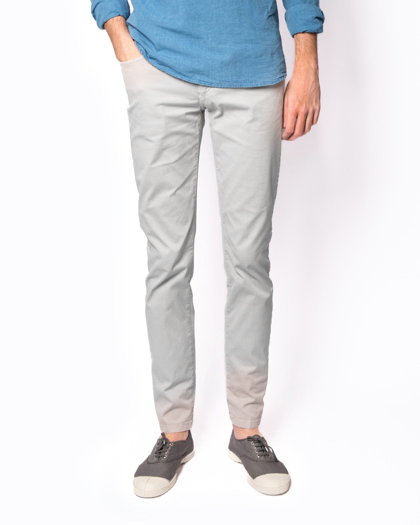 PANTALON 5 BOLSILLOS TWAY 00550/GRIS CLARO / 58