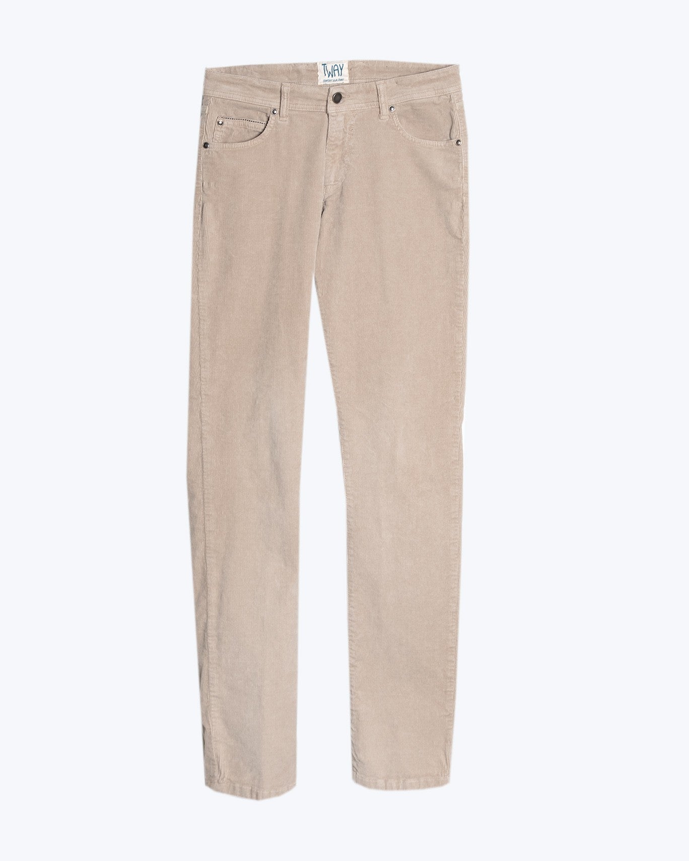 PANTALÓN PANA TWAY 593/PANA BEIGE OSCURO. / 56