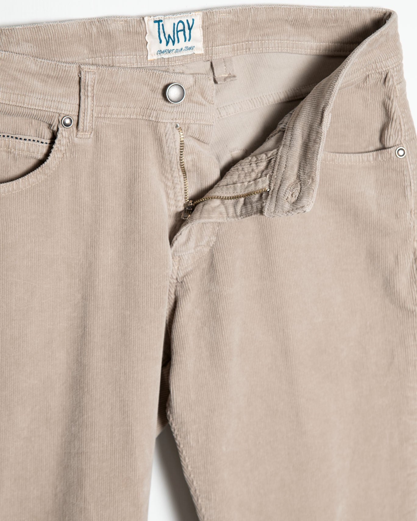 PANTALÓN PANA TWAY 593/PANA BEIGE OSCURO. / 56