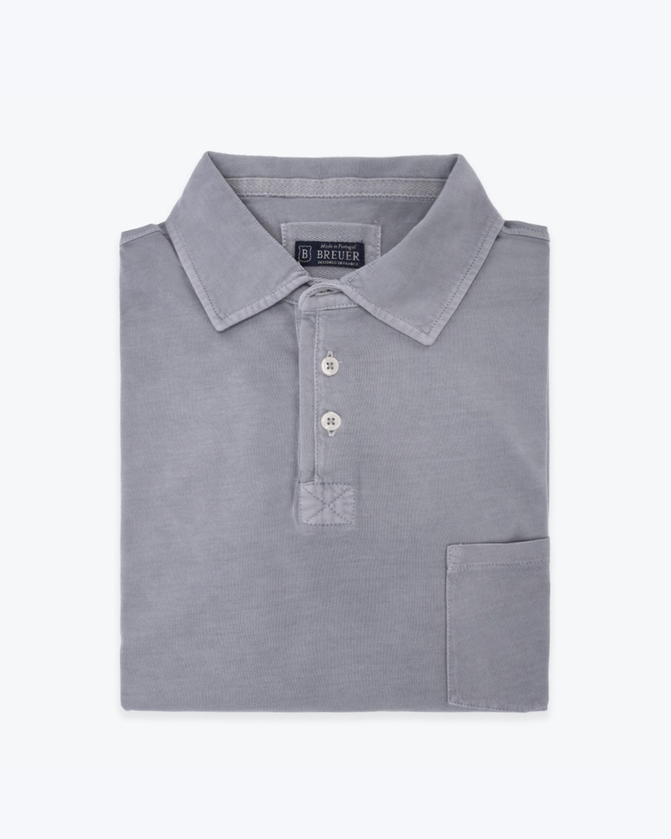 POLO JERSEY MANGA LARGA BREUER 06/JERSEY GRIS / XXL