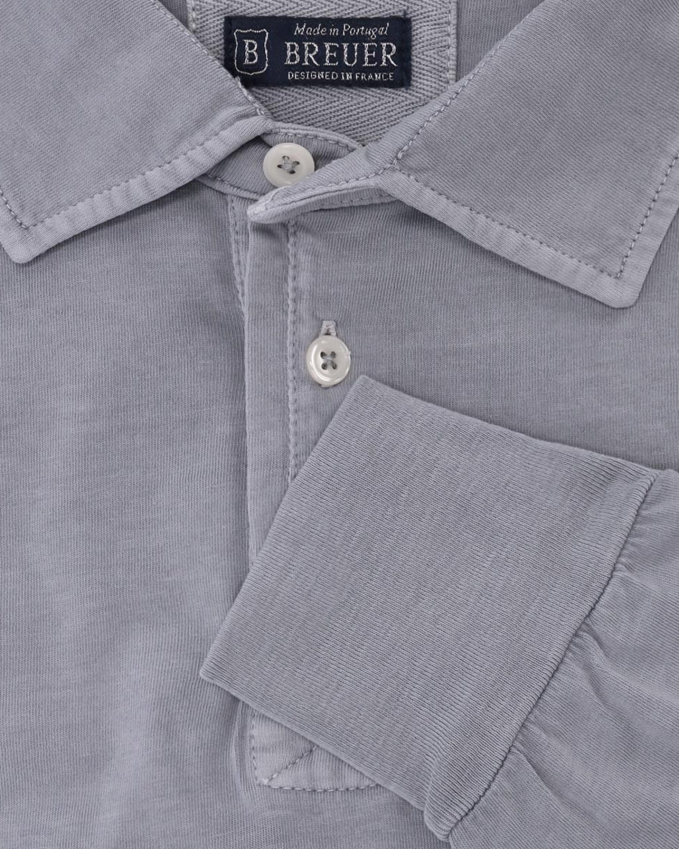 POLO JERSEY MANGA LARGA BREUER 06/JERSEY GRIS / XXL