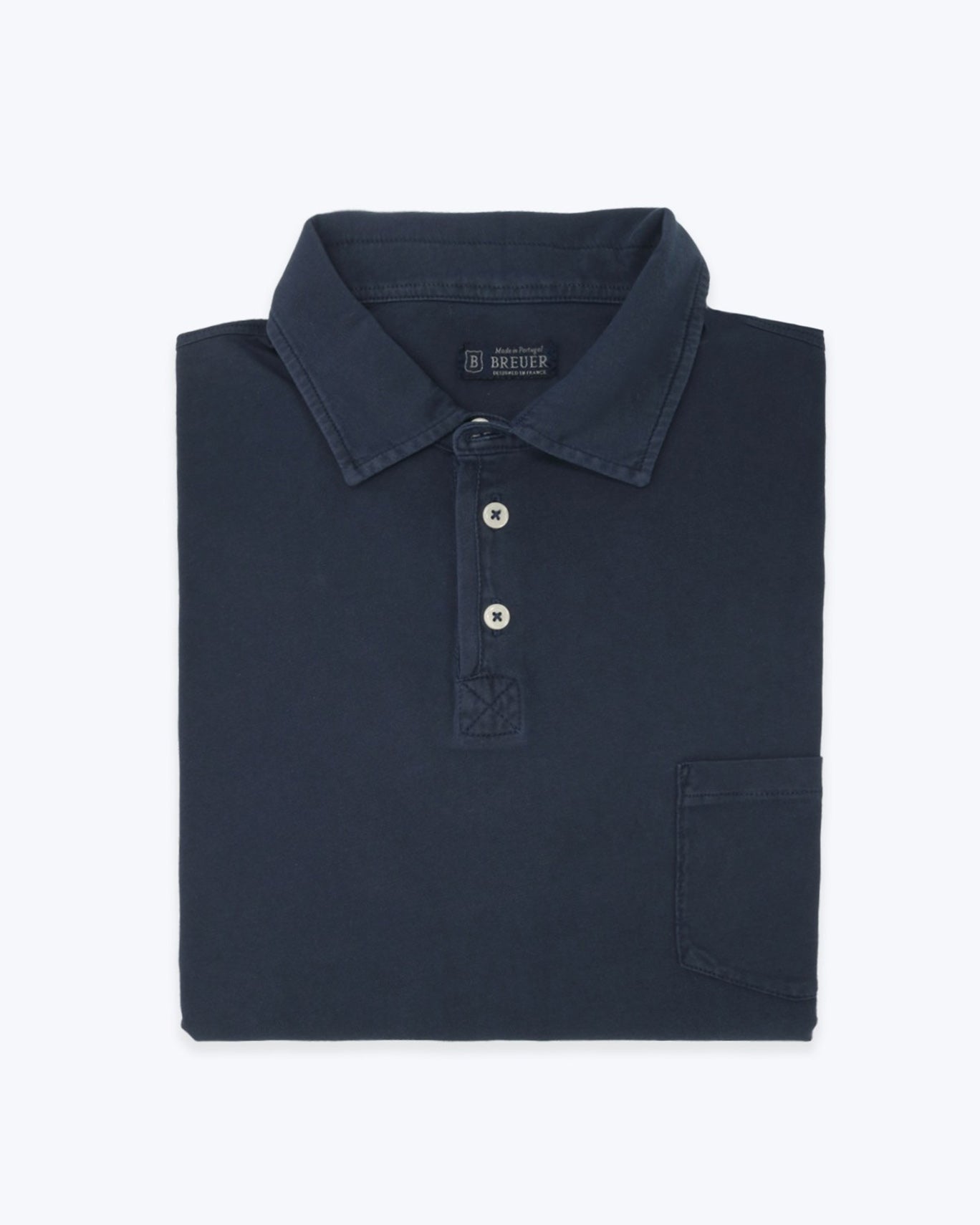 POLO JERSEY MANGA CORTA BREUER 01/JERSEY NAVY / 3XL