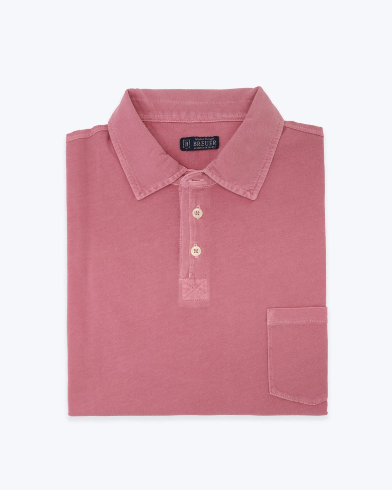 POLO JERSEY MANGA CORTA BREUER 12/JERSEY ROSA / 3XL