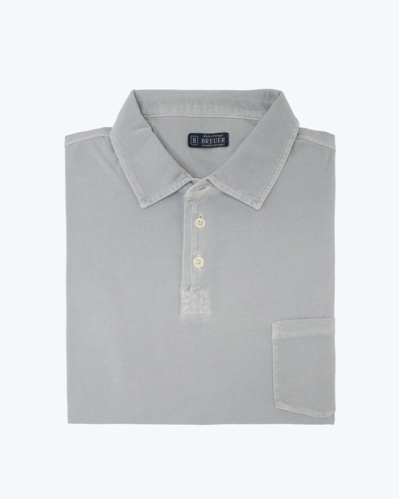 POLO JERSEY MANGA CORTA BREUER 10/JERSEY GRIS CL. / 3XL