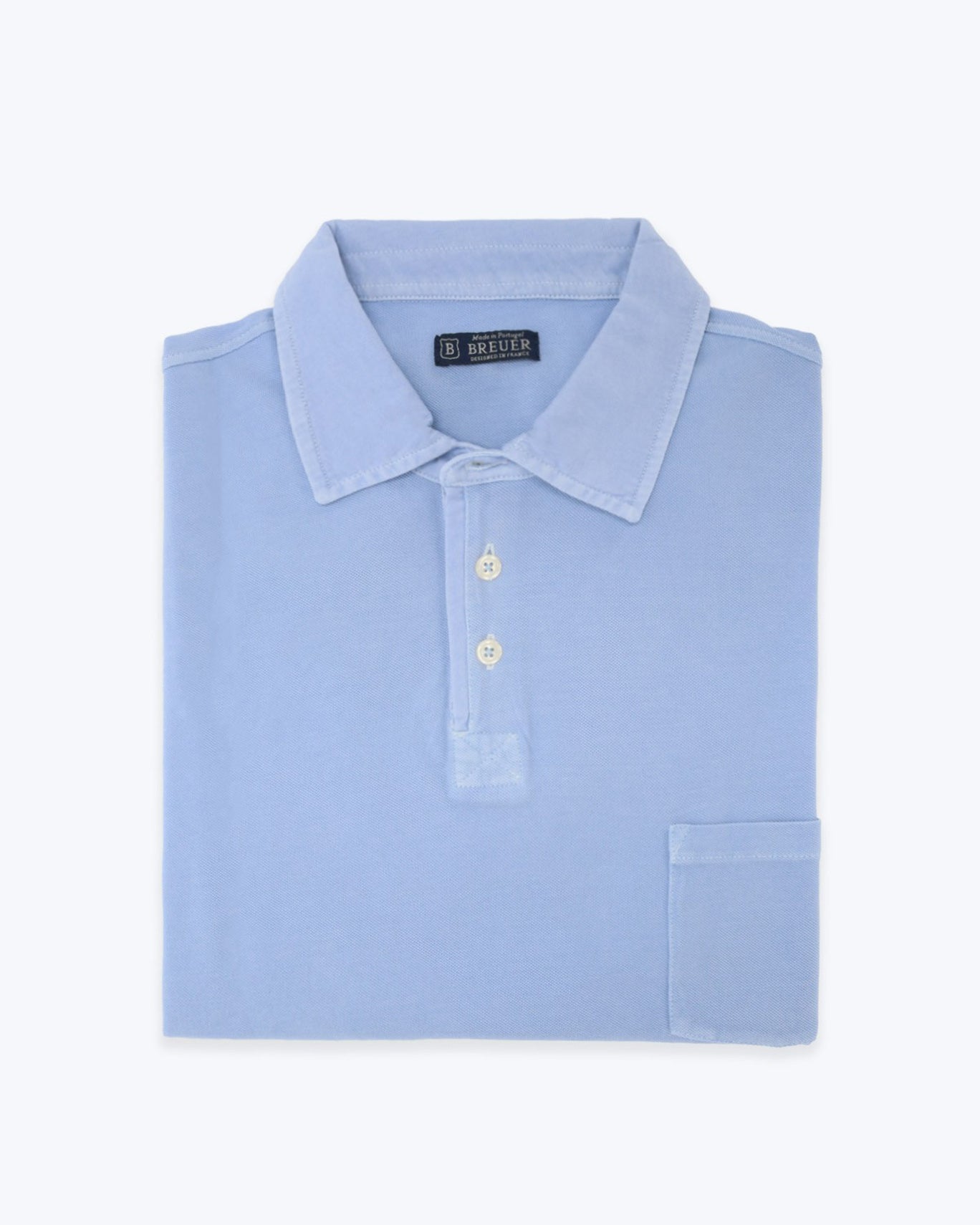 POLO PIQUÉ MANGA CORTA BREUER 04/PIQUE AZUL CL. / 3XL