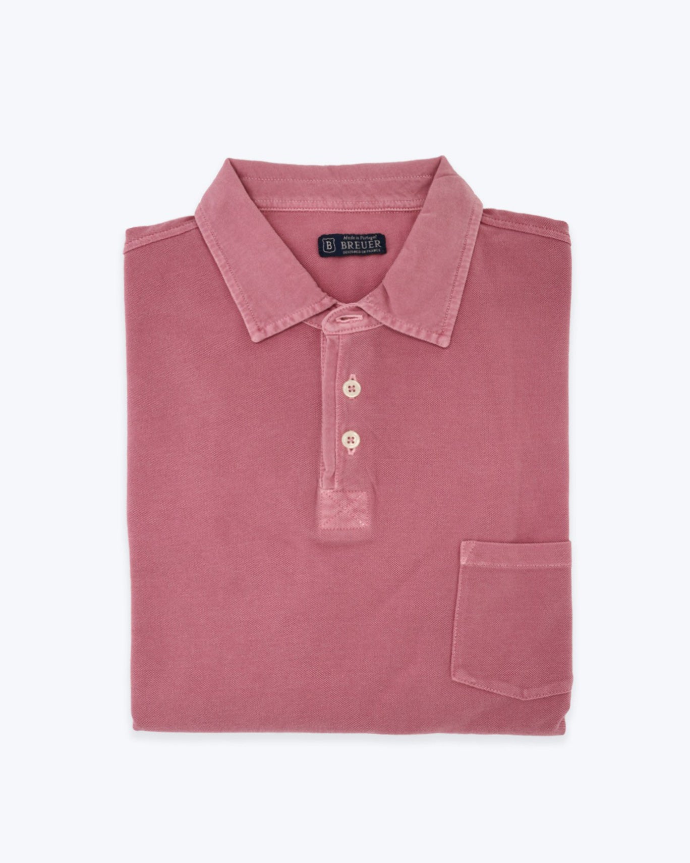 POLO PIQUÉ MANGA CORTA BREUER 12/PIQUE ROSA / 3XL