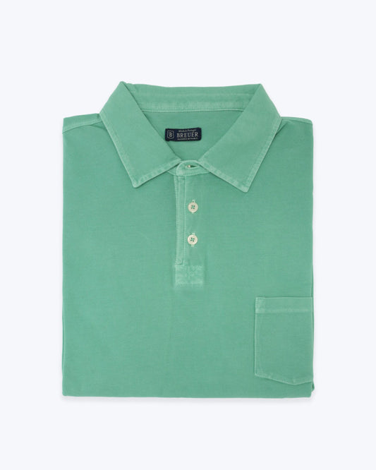 POLO PIQUÉ MANGA CORTA BREUER 13/PIQUE VERDE CL. / 3XL