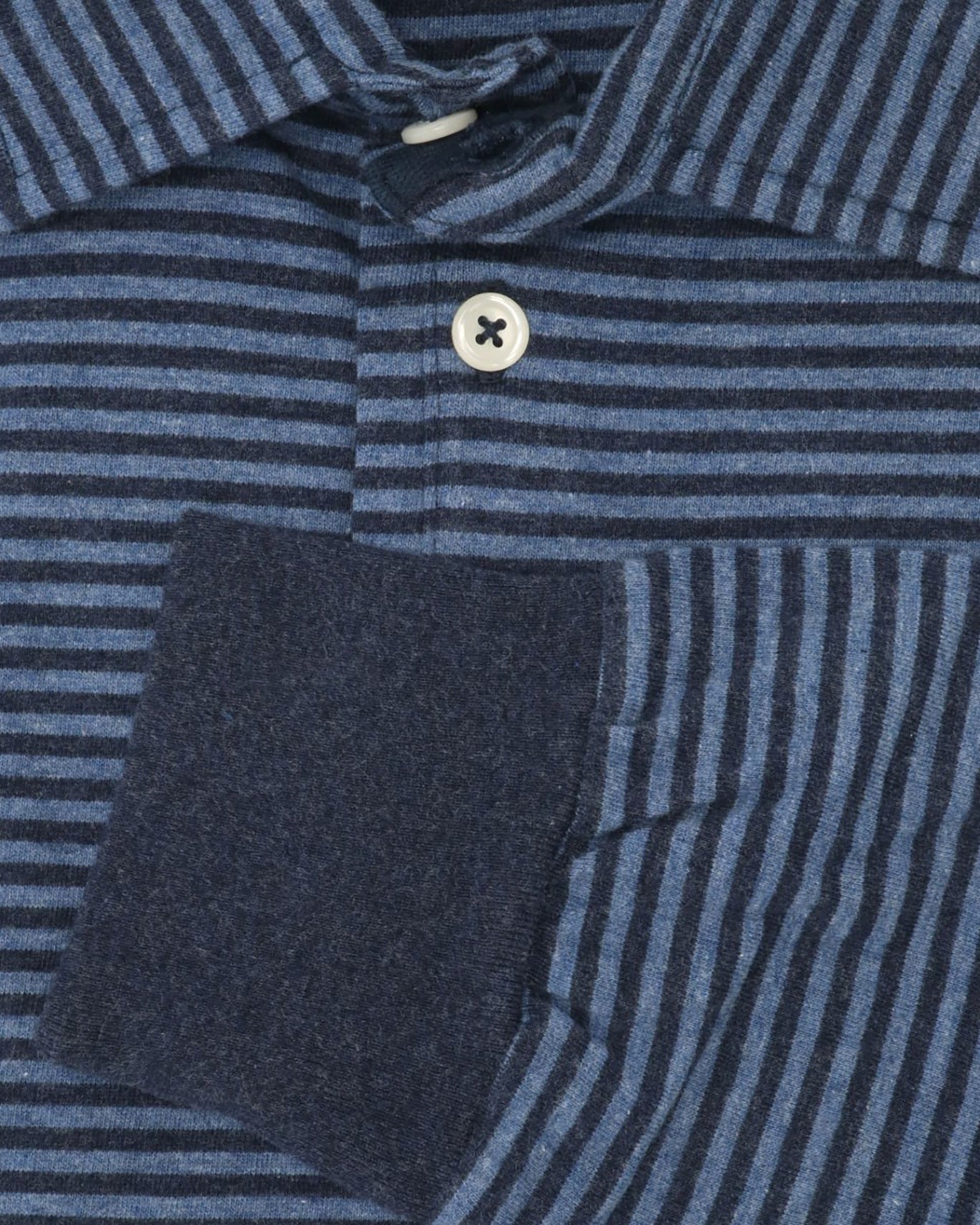 POLO MANGA LARGA BREUER 04/RAYAS FINAS AZ/NAVY / XXL