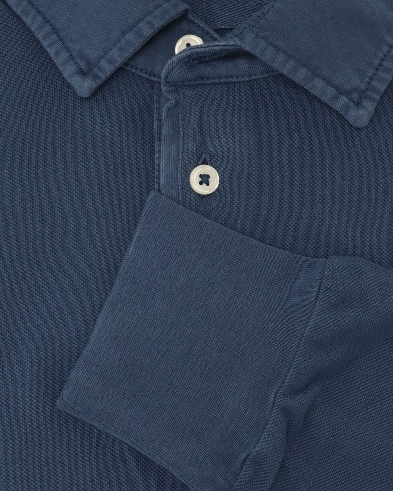 POLO PIQUÉ MANGA LARGA BREUER 02/PIQUE AZUL / 3XL