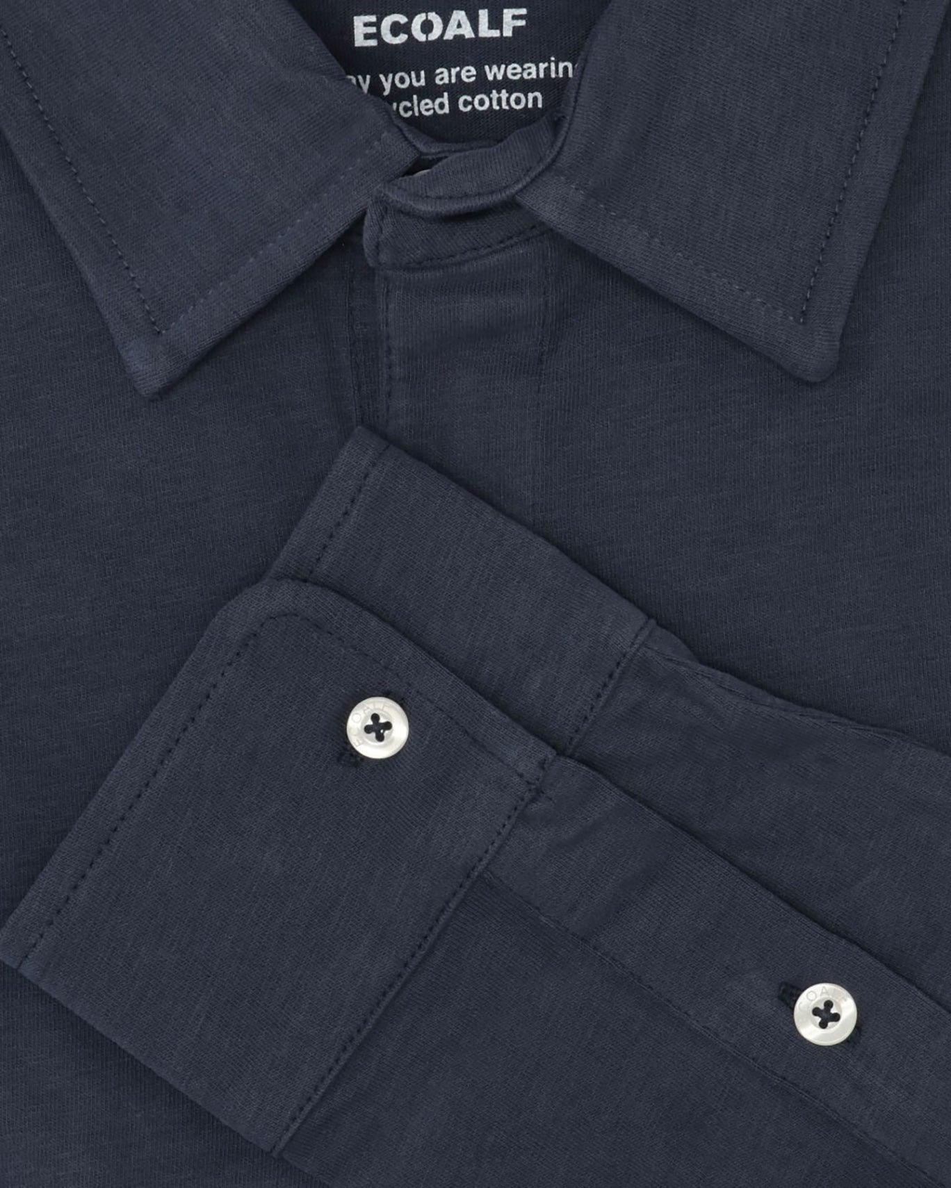 POLO JERSEY MANGA LARGA ECOALF 161/NAVY / XXL