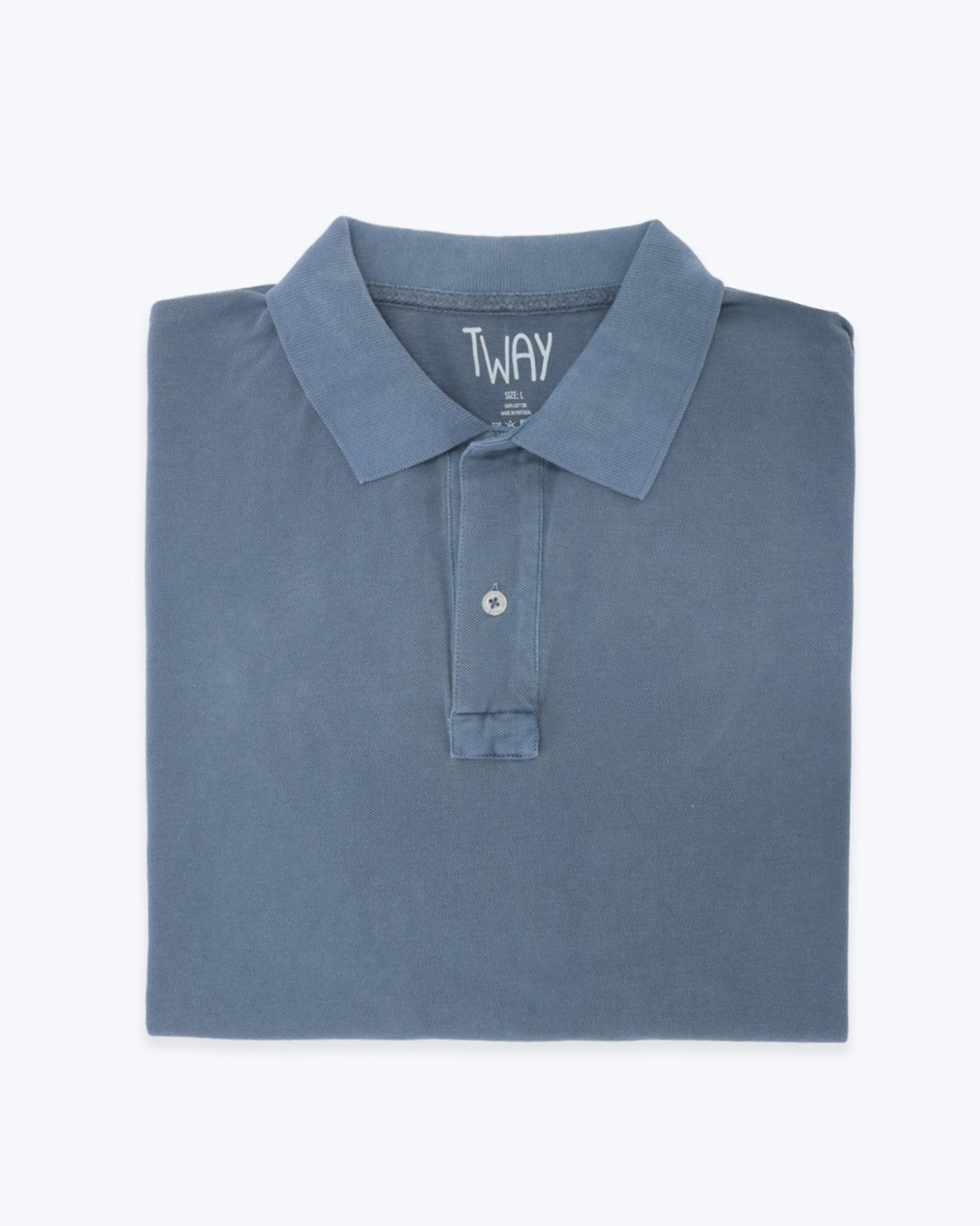 POLO PIQUÉ MANGA CORTA TWAY INDIGO / 3XL