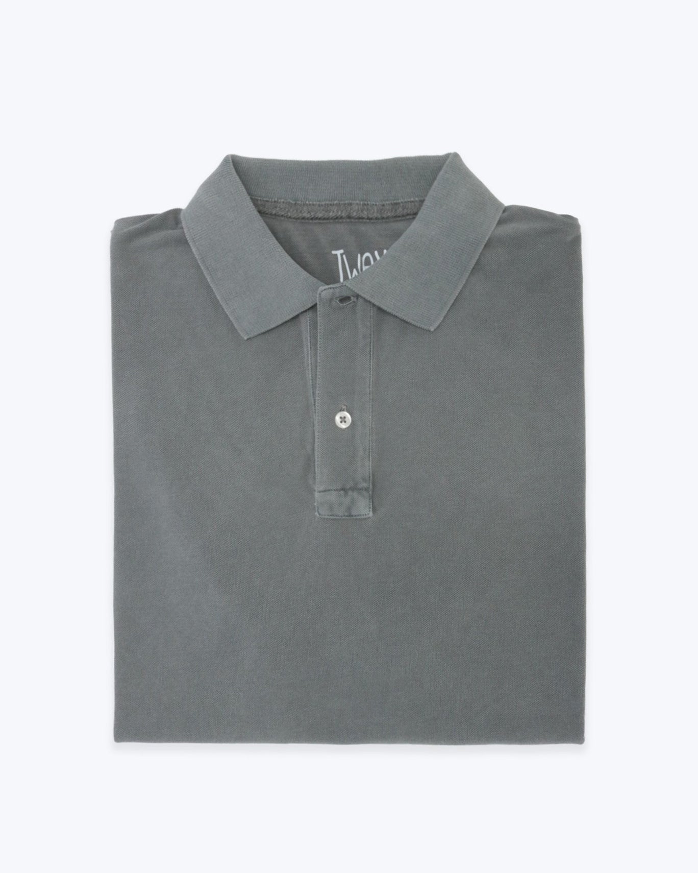 POLO PIQUÉ MANGA CORTA TWAY GRIS / 3XL