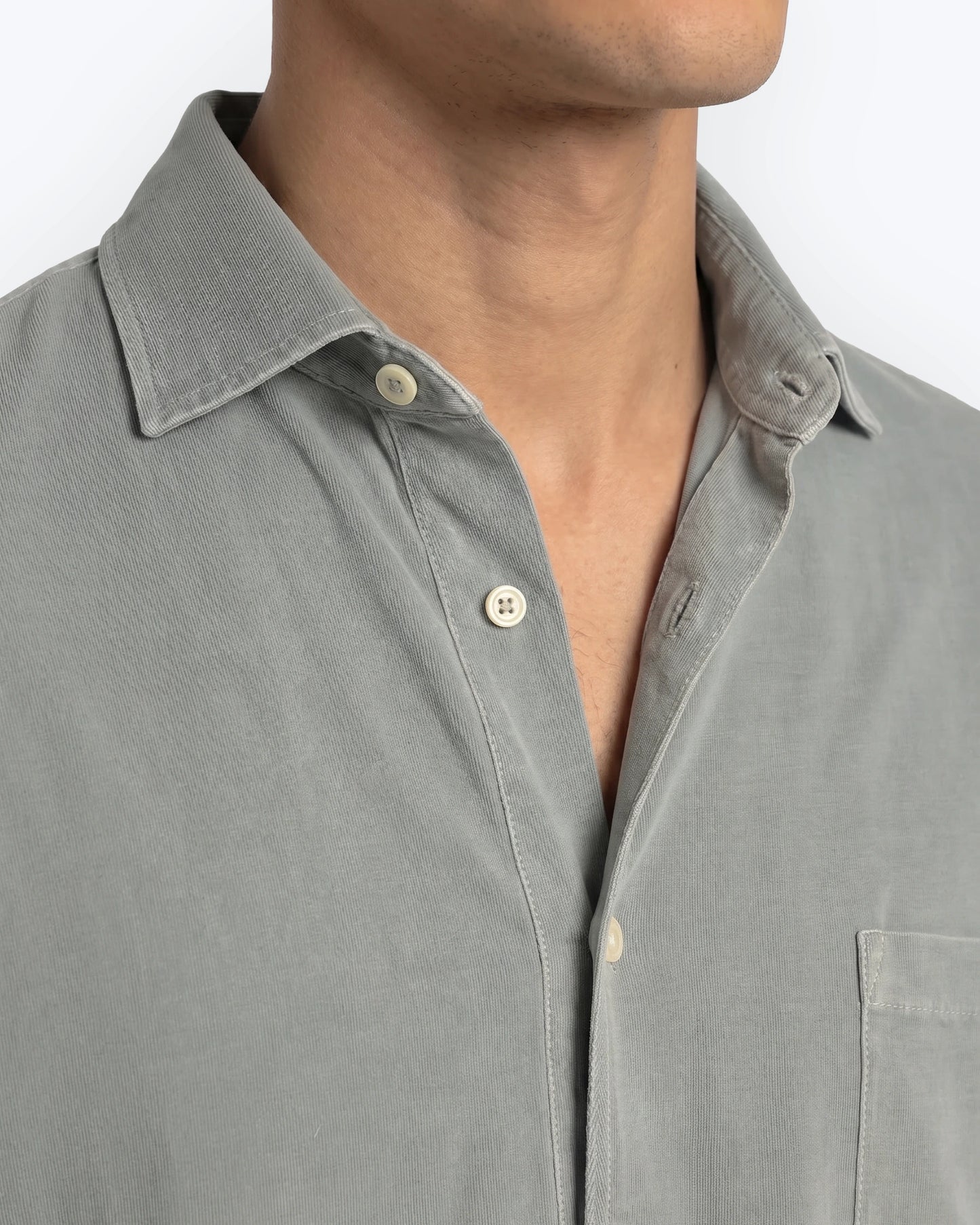 CAMISA DE JERSEY VERDE GRISÁCEA TWAY