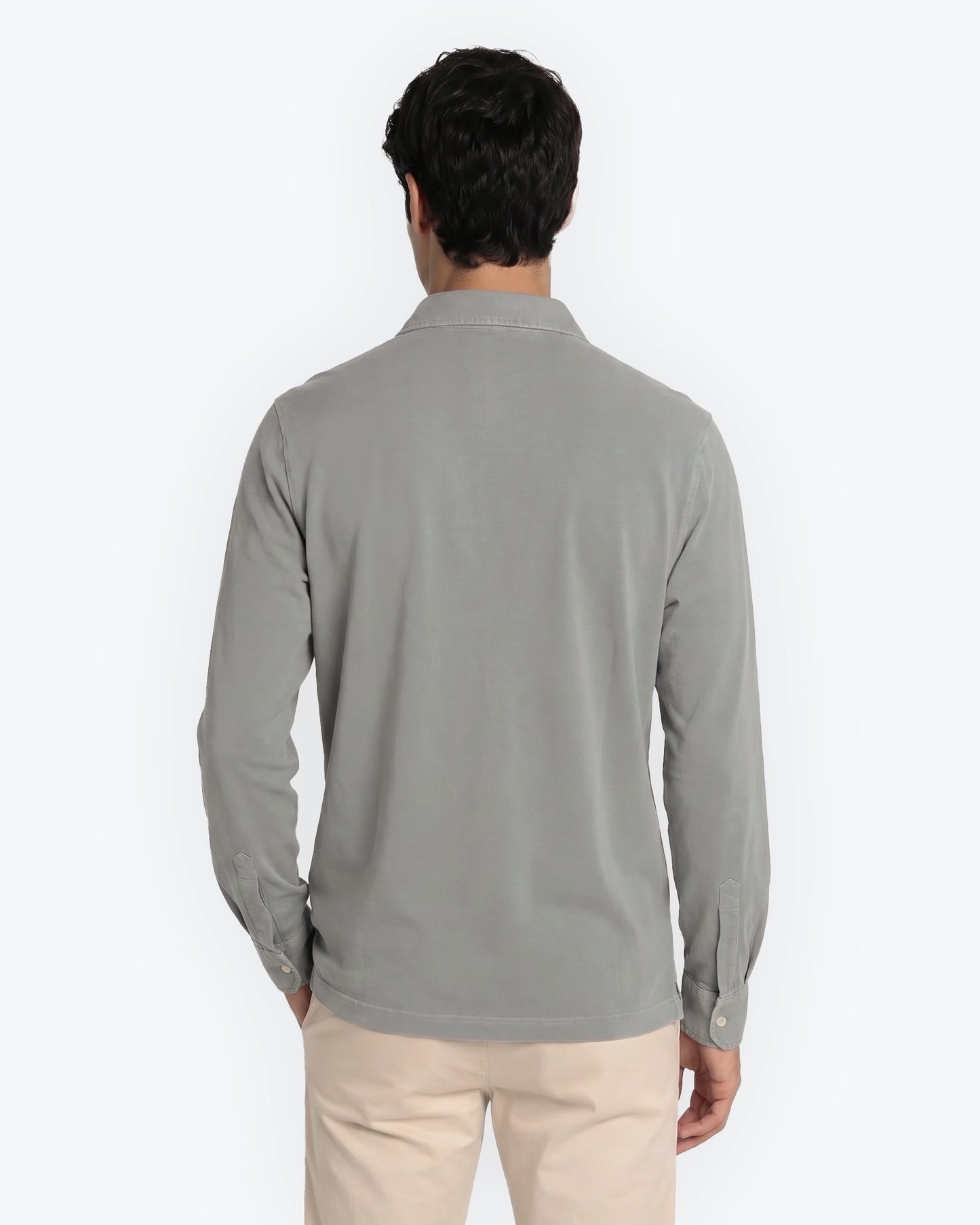 CAMISA DE JERSEY VERDE GRISÁCEA TWAY