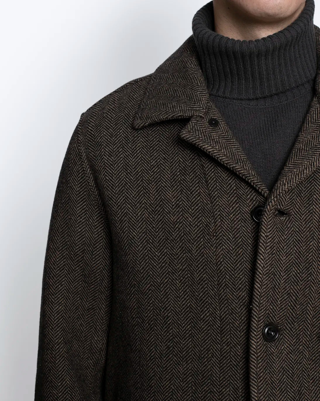 BLAZER DE ESPIGA MARRÓN HARTFORD