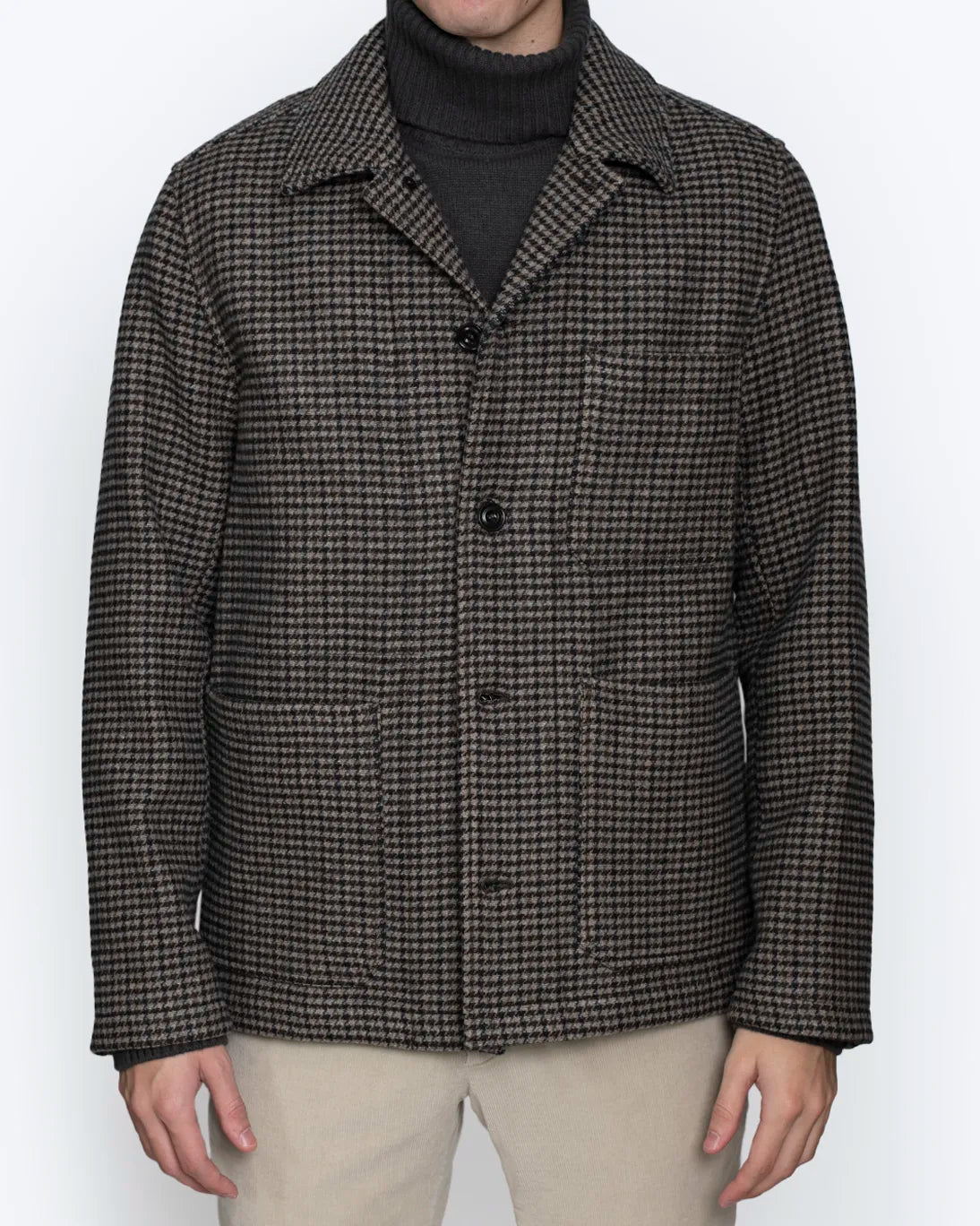 BLAZER PATA DE GALLO MARRÓN HARTFORD