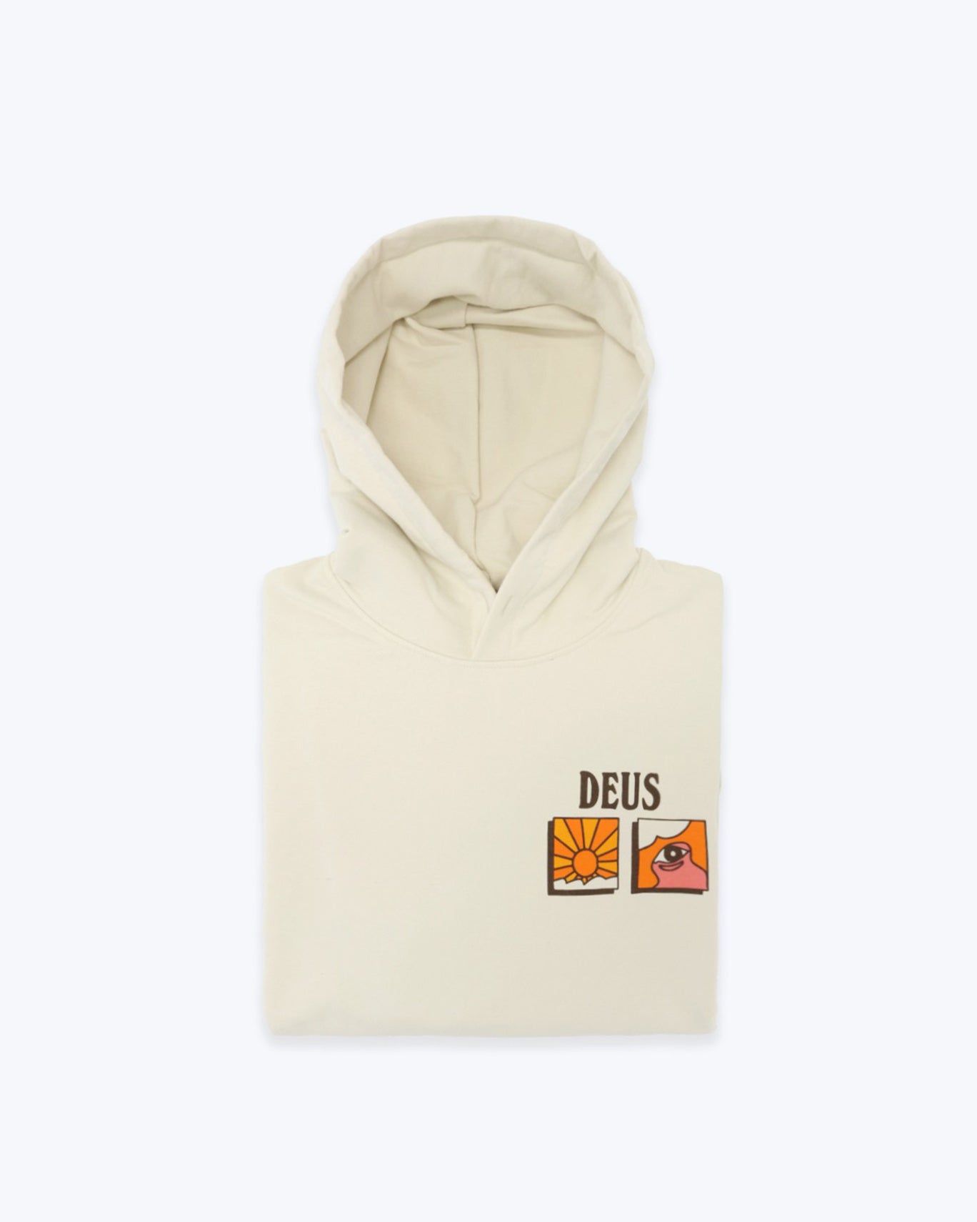 SUDADERA CON CAPUCHA DEUS BEIGE / L