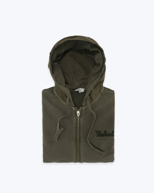 SUDADERA WOOLRICH VERDE OSC. / XL