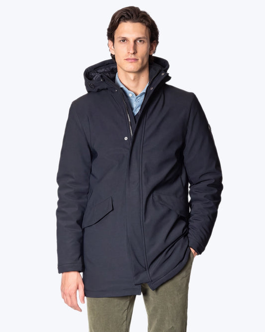 PARKA AZUL CON CAPUCHA HOMEWARD