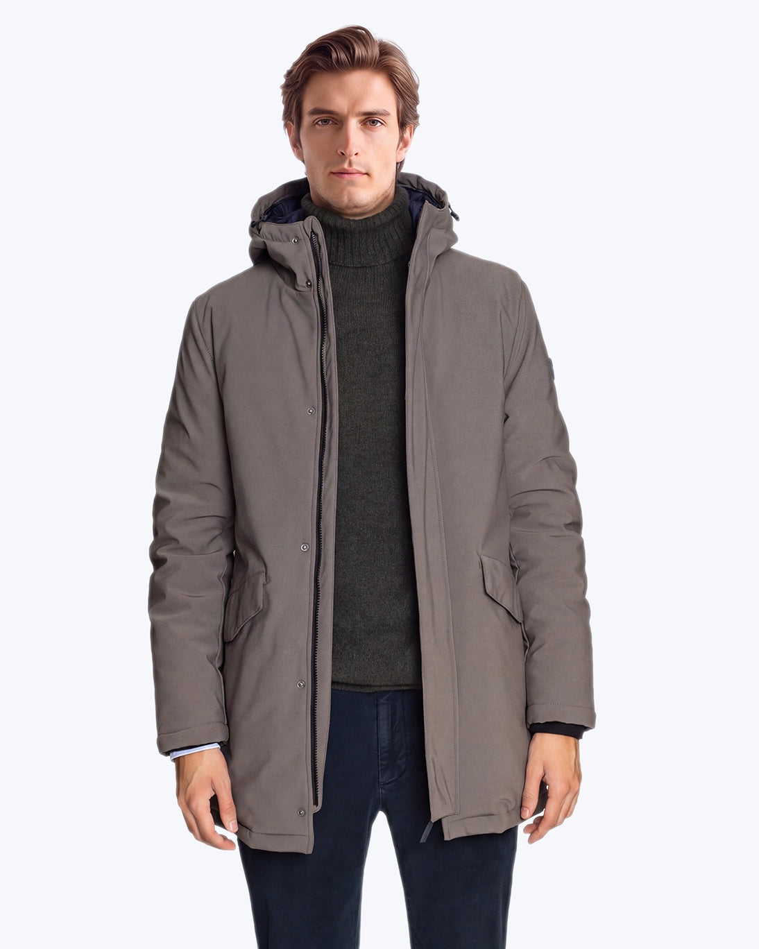 PARKA GRIS CON CAPUCHA HOMEWARD