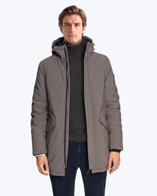 PARKA GRIS CON CAPUCHA HOMEWARD