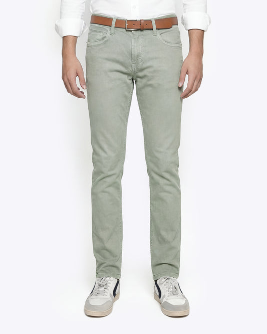 PANTALÓN 5 BOLSILLOS VERDE CLARO ARNE PIPE MAC JEANS